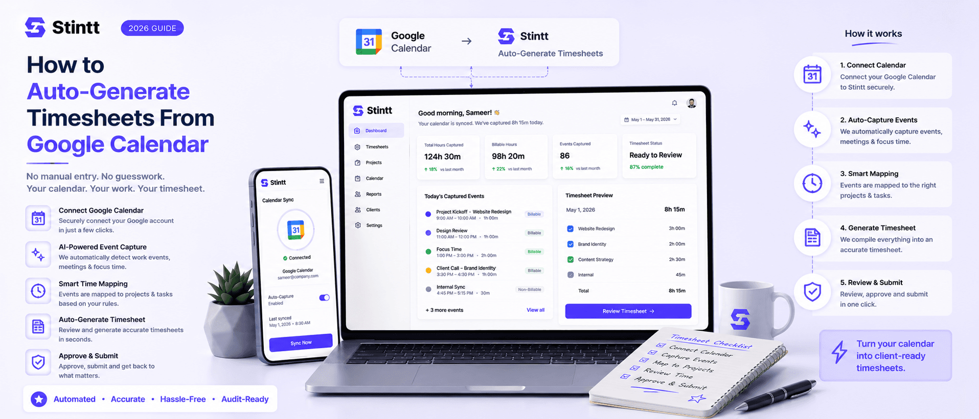 How to Auto-Generate Timesheets From Google Calendar